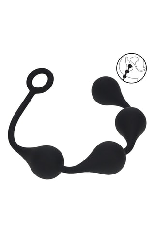 Boules anales - Noir - 4 cm