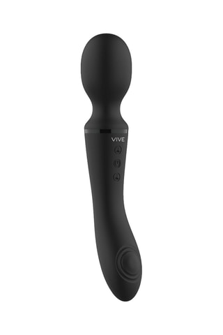 Vibromasseur 2-en-1 waterproof Enora - Noir - 13,5 cm