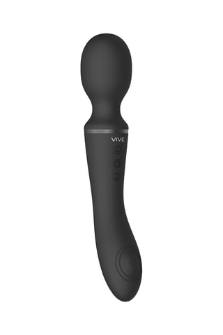 Vibromasseur 2-en-1 waterproof Enora - Noir - 13,5 cm