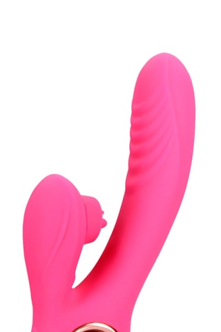 Vibromasseur Rabbit Loveline by Shots - Fuchsia - 13,5 cm