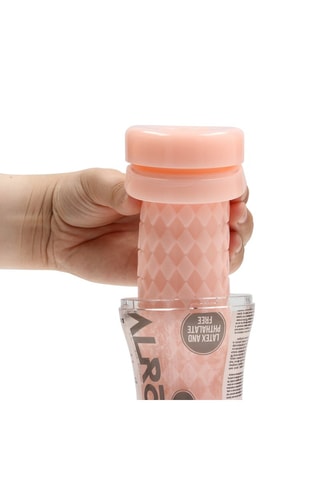 Masturbateur texturé Easy Rider - Rose - 15,5 cm