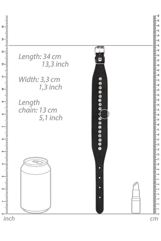 Bracelet menottes cheville Noir
