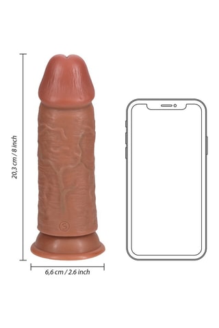 Godemiché RealRock - Marron - 20,3 cm