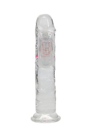 Godemichet vibrant RealRock - Transparent - 17 cm