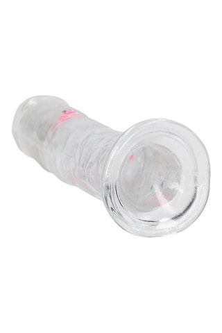 Godemichet vibrant RealRock - Transparent - 17 cm