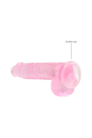 Godemiché réaliste Crystal Clear - Rose - 12,5 cm