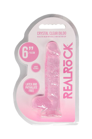 Godemiché réaliste Crystal Clear - Rose - 12,5 cm