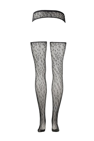 Collants porte-jarretelles - Noir