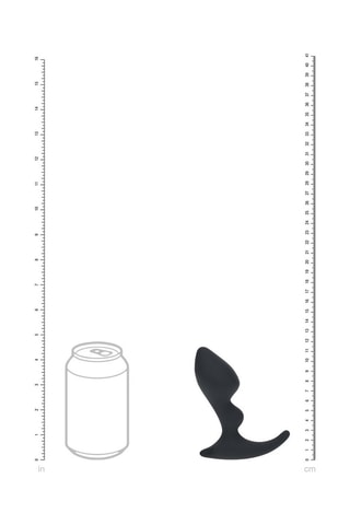 Stimulateur prostatique silicone Level 2 - Noir - 8,7 cm