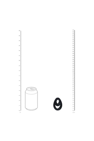 Anneau pénien et testiculaire - Noir - 5,4 et 6,5 cm