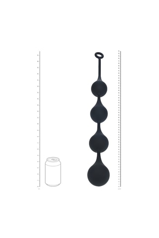 Boule de geisha en forme de goutte d'eau - Noir - 6 cm