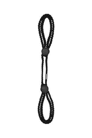 Menottes en corde ajustables - Noir