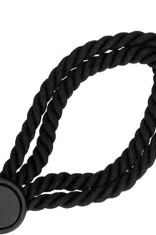 Menottes en corde ajustables - Noir