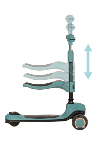 Trottinette évolutive 2-en-1 - Vert d’eau et noir - Dès 12 mois - Jusqu'à 50 kg