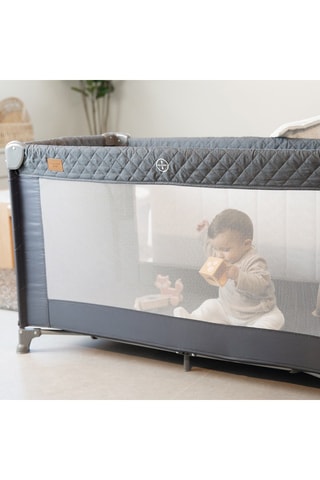 Lit de voyage cododo - Dès la naissance - Jusqu'à 15 kg - Gris