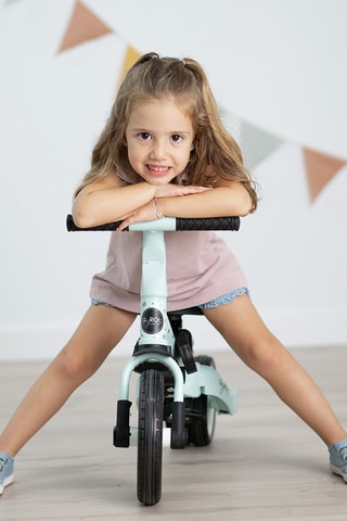 Tricycle multifonction - Vert d'eau et noir - Dès 12 mois - Jusqu’à 25 kg
