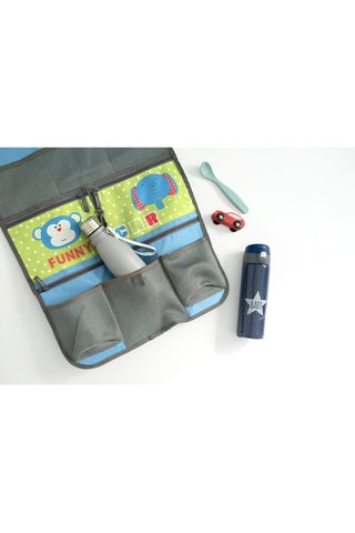 Organisateur de voiture - Bleu cobalt et gris foncé