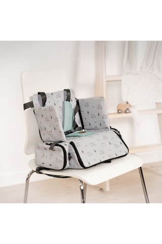 Siège rehausseur - De 6 à 36 mois - jusqu’à 15 kg - Beige, vert et gris