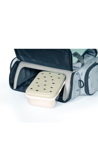 Siège rehausseur - De 6 à 36 mois - jusqu’à 15 kg - Beige, vert et gris