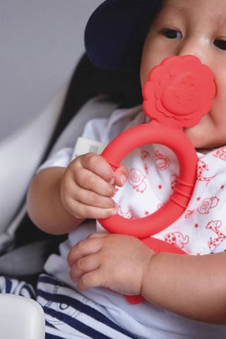 Anneau de dentition en silicone sans BPA - Dès 6 mois
