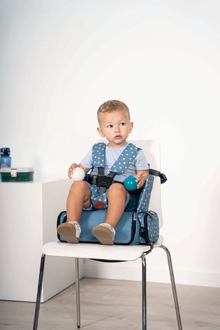 Siège rehausseur - De 6 à 36 mois - jusqu’à 15 kg - Bleu, vert et orange