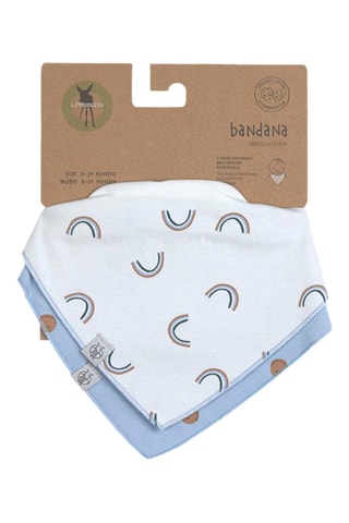 2 bavoirs en coton biologique - De 0 à 24 mois