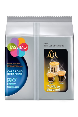 80 monodosis Tassimo - L'Or Café Largo Descafeinado - 5 x 16 cápsulas