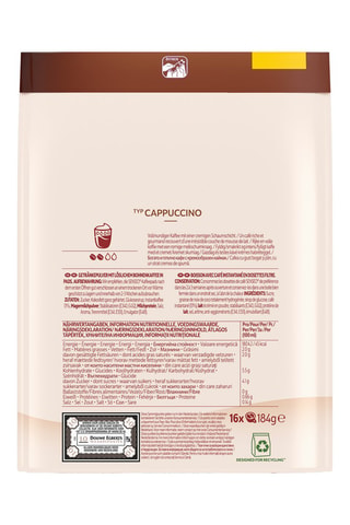 160 monodosis Senseo - Capuchino - 10 x 16 cápsulas