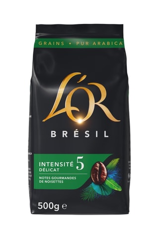 6 x 500 g - Café en grano L'Or Espresso Brasil - Intensidad 5