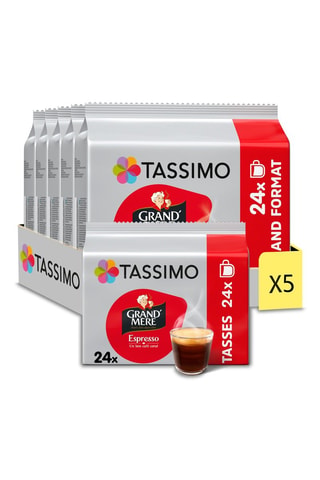 120 monodosis Tassimo - Grand-Mère Espresso - 5 x 24 monodosis Tassimo