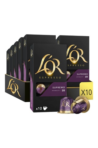100 capsule . Café Supremo - Intensità 10 - 10 x 10 capsule L’Or Espresso