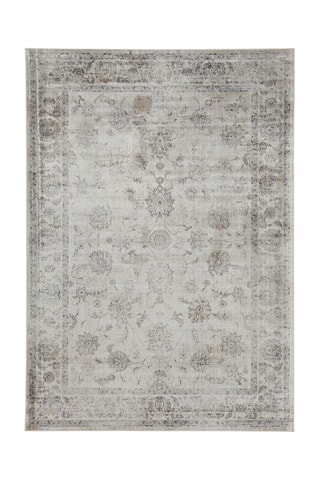Tapis Vintage - Ecru et anthracite