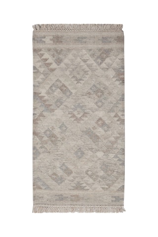 Tapis en laine Kilim Zagros - Beige