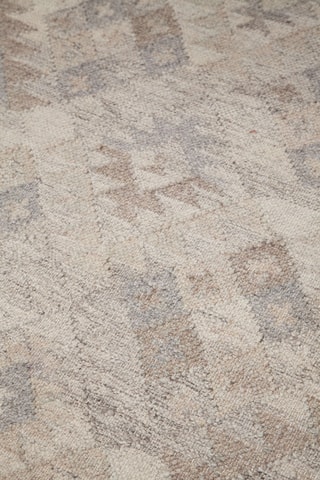 Tapis en laine Kilim Zagros - Beige