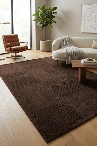 Alfombra Wenge - Marrón oscuro