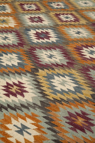 Tapis en laine Kilim Sivas - Marron