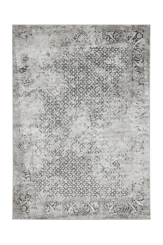 Tapis Vintage - Ecru et anthracite