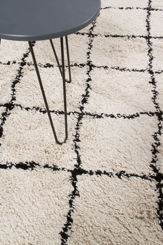 Tapis Tribe - Ecru et noir