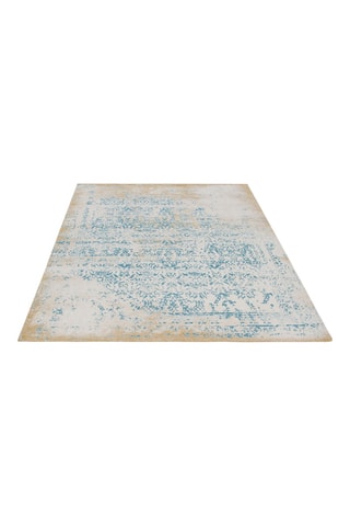 Tapis New Argentella - Turquoise et doré