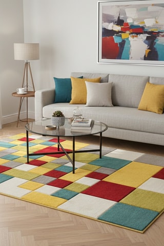 Tapis Allegra - Jaune et vert