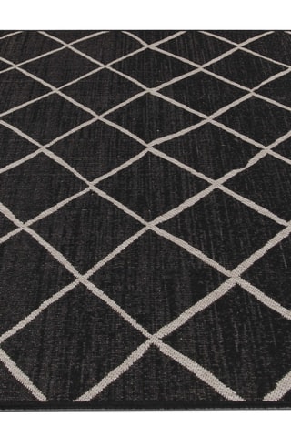 Tapis Veranda - Noir et argenté