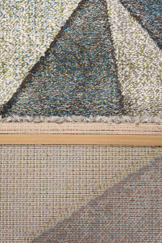 Alfombra Ray - Gris oscuro y verde claro