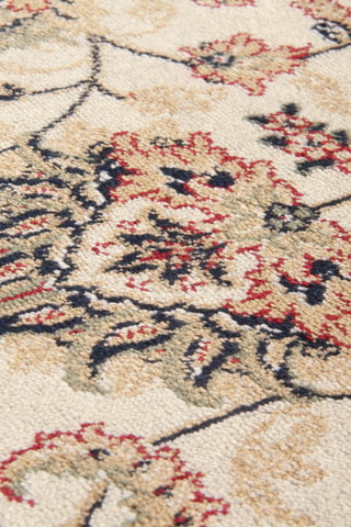 Tapis Farshian Hereke - Ivoire et rouge