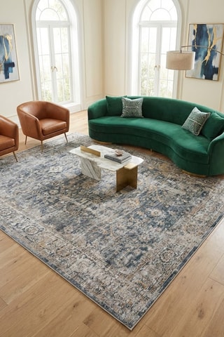 Tapis Caravan - Bleu cobalt