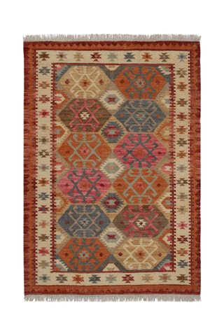 Tapis en laine Kilim Kaban - Orange
