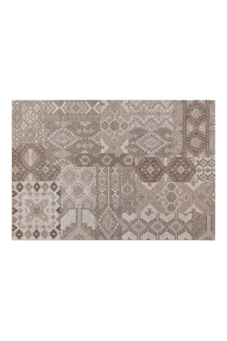 Alfombra Velluto - Beige y marrón claro