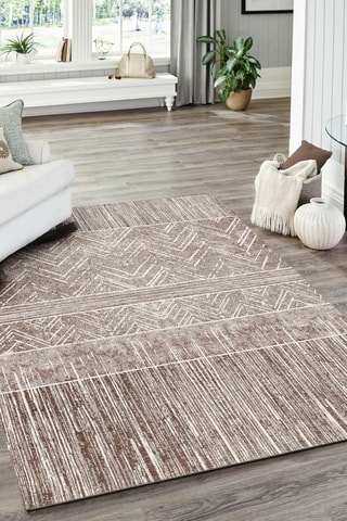 Alfombra New Argentella 9 - Topo y blanco