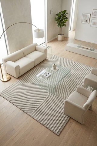 Alfombra de lana Mayfair Modern - Gris