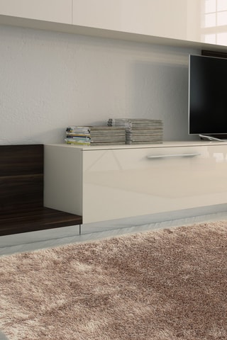 Tapis Shaggy Deco - Ivoire