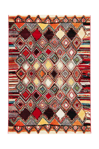 Tapis Amira - Rouge et marron